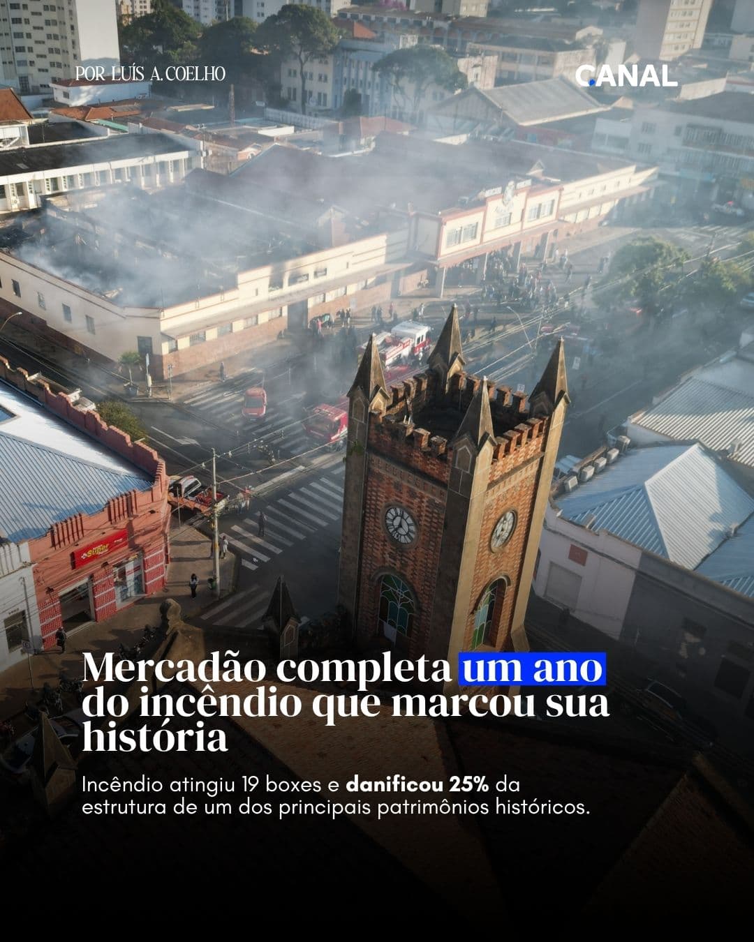 Mercadão completa um ano do incêndio que marcou sua história